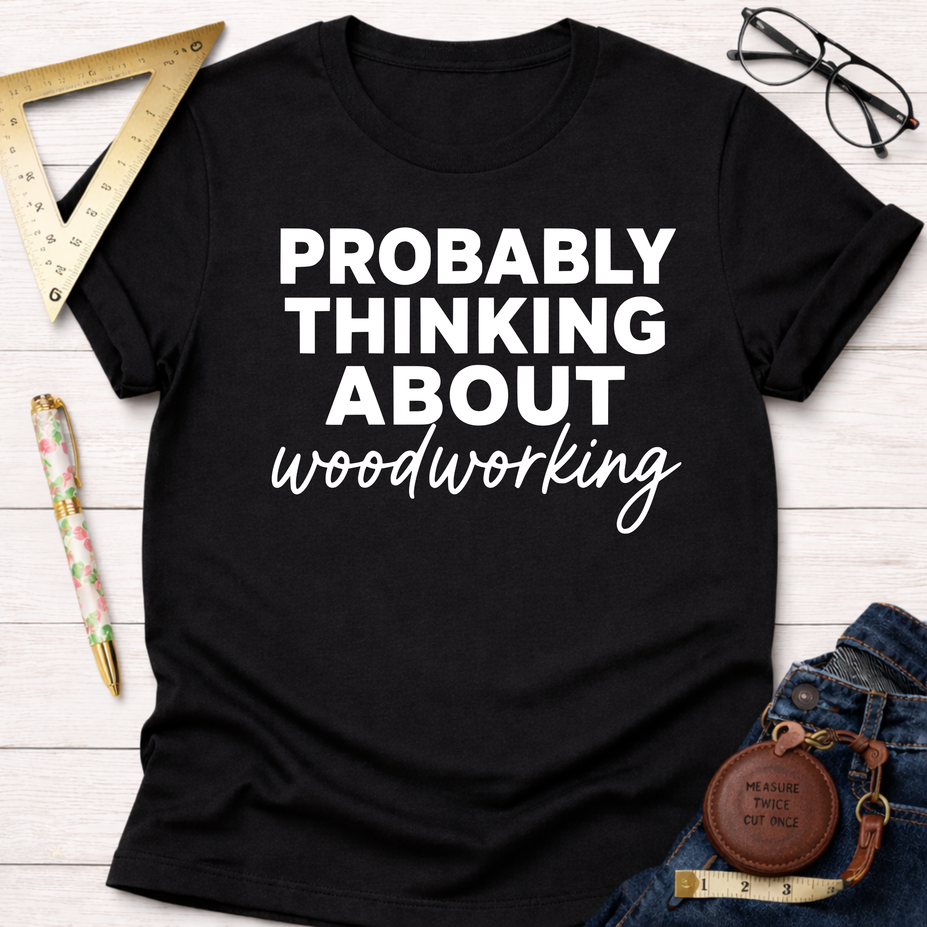 Probably Thinking About Woodworking T-Shirt