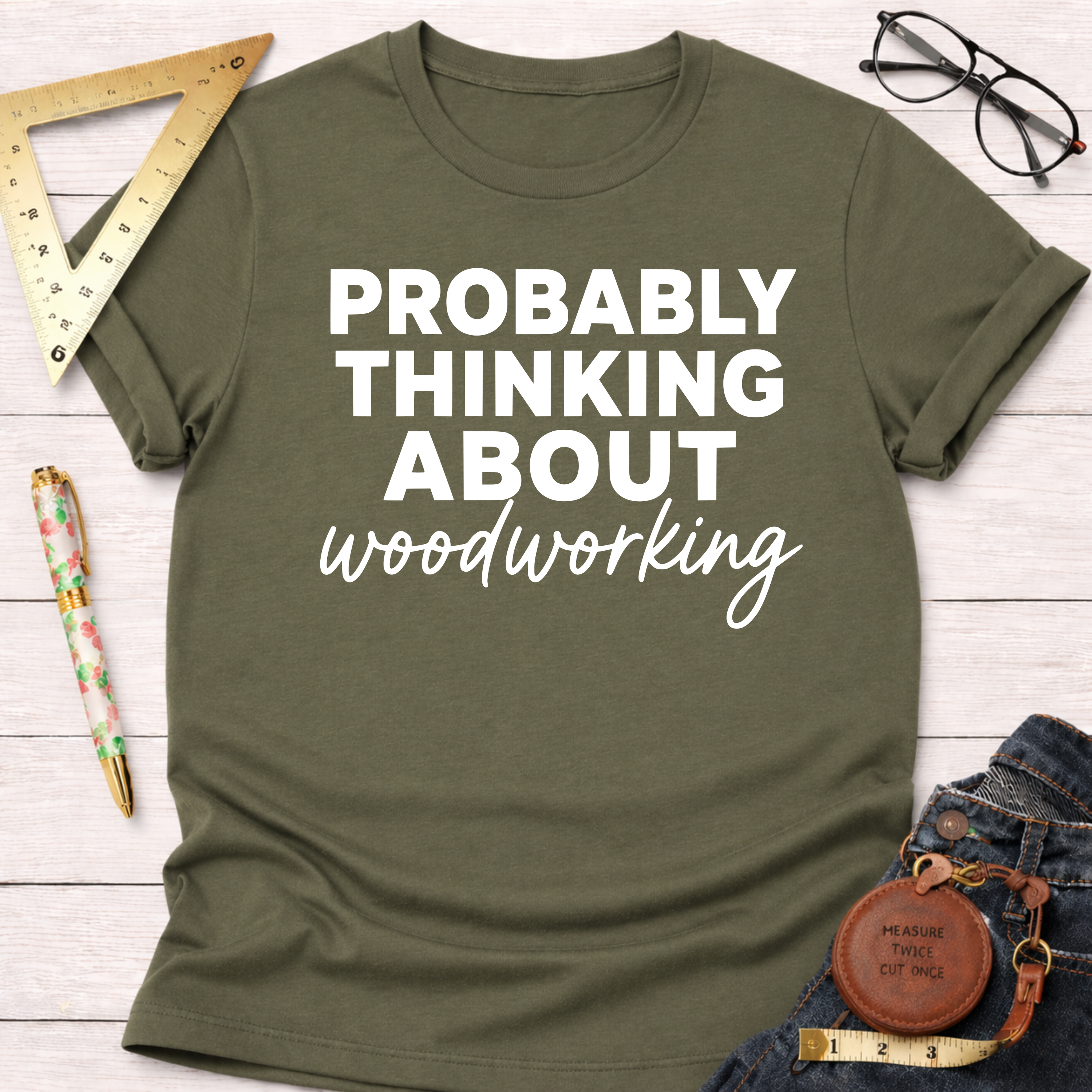 Probably Thinking About Woodworking T-Shirt