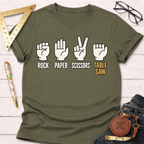 Rock Paper Scissors Table Saw T-Shirt