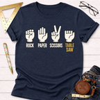 Rock Paper Scissors Table Saw T-Shirt