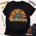 Vintage Woodworking Sunset T-Shirt