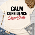 Women's funny woodworking graphic tee shirt for female woodworkers, makers, and DIY builders — Sawdust & Ponytails.
