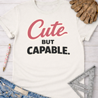 Women's funny woodworking graphic tee shirt for female woodworkers, makers, and DIY builders — Sawdust & Ponytails.