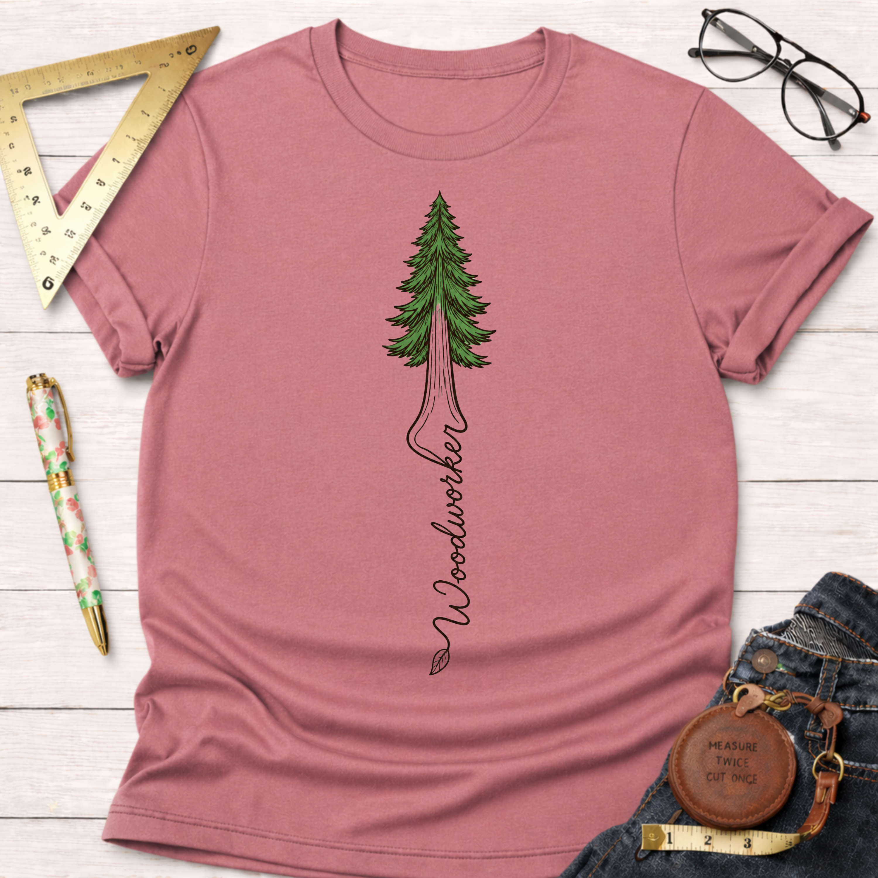 Woodworker Redwood Tree T-Shirt