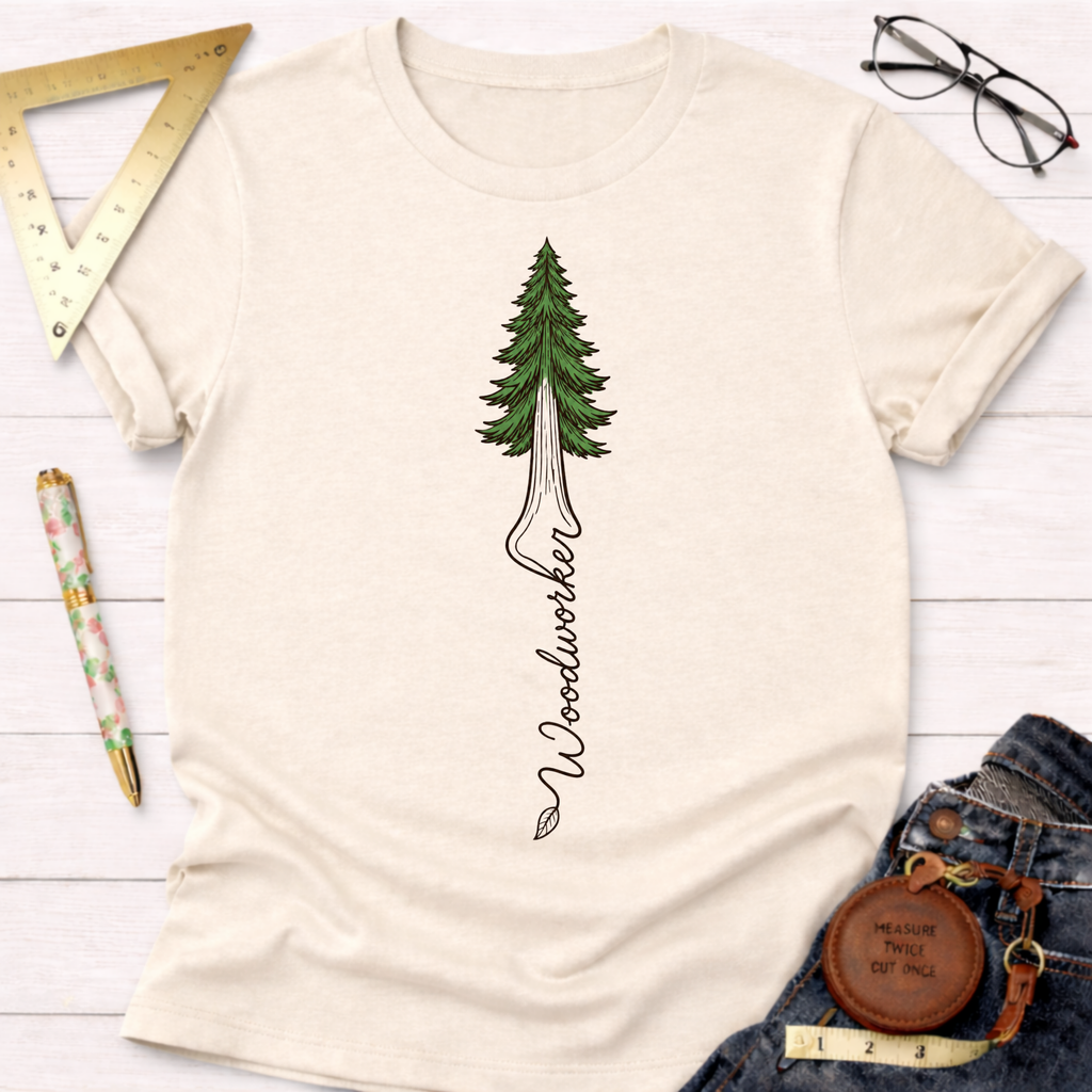 Woodworker Redwood Tree T-Shirt